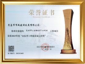 9莱西市公共服务中心项目荣获2023年度“山东省工程建设泰山杯奖”